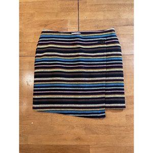 Tulle Mini Striped Mini Skirt With Pockets XS